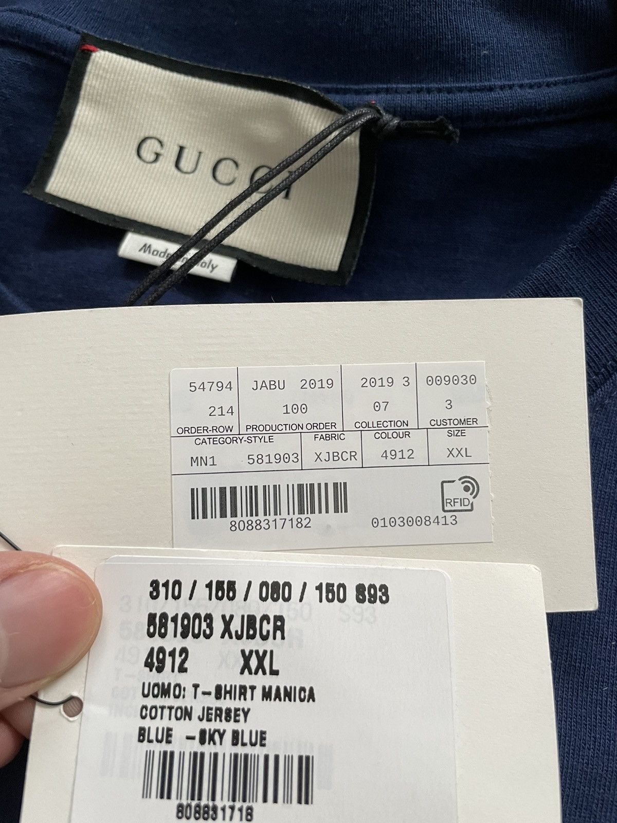 Gucci $2k Brand New Super Runway Embroidery Tennis Logo Shirt Size US XXL / EU 58 / 5 - 7 Thumbnail