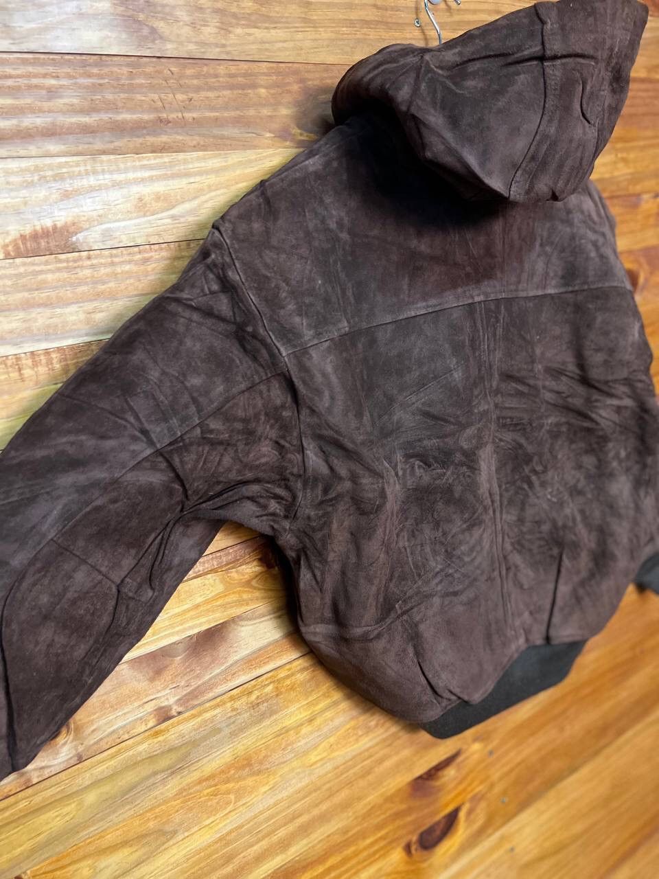 Leather 🔥STEALS🔥SEAHOP SUEDE LEATHER SHERPA HOODIE Size US M / EU 48-50 / 2 - 9 Thumbnail