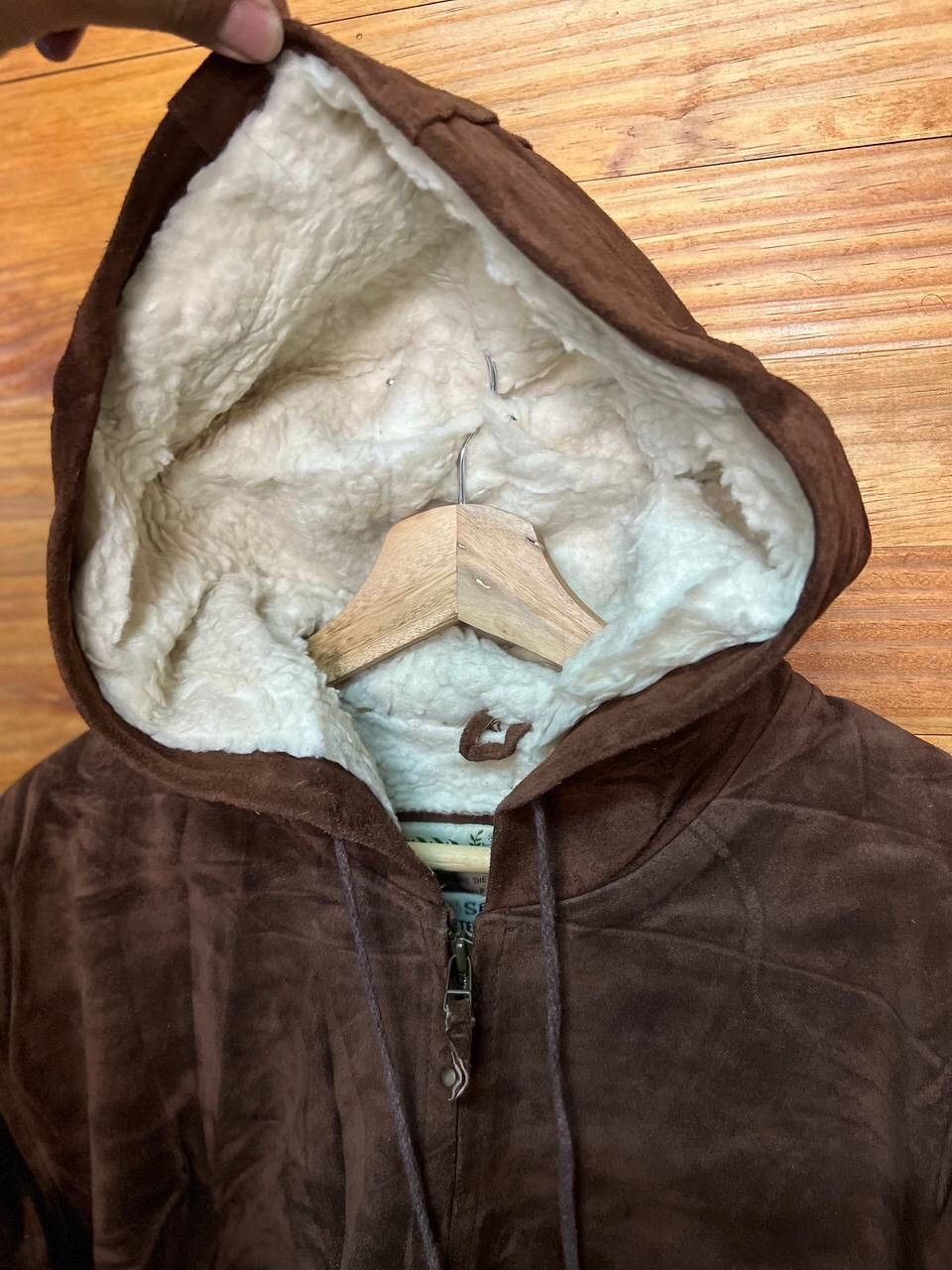 Leather 🔥STEALS🔥SEAHOP SUEDE LEATHER SHERPA HOODIE Size US M / EU 48-50 / 2 - 7 Thumbnail