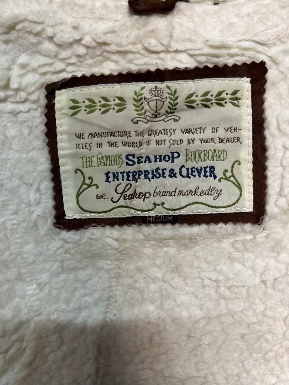 Leather 🔥STEALS🔥SEAHOP SUEDE LEATHER SHERPA HOODIE Size US M / EU 48-50 / 2 - 13 Thumbnail