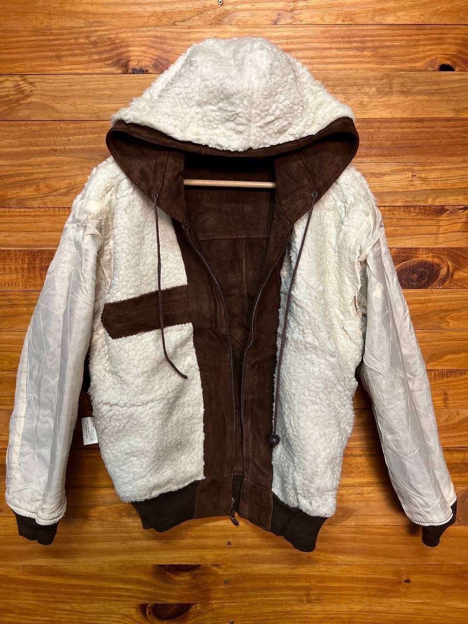 Leather 🔥STEALS🔥SEAHOP SUEDE LEATHER SHERPA HOODIE Size US M / EU 48-50 / 2 - 11 Thumbnail