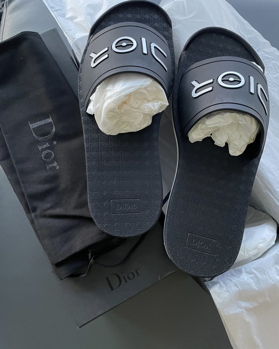 Club Sorayama × Dior Rare Dior x Sorayama Super Limited Runway Sandal Slides New Size US 10 / EU 43 - 4 Thumbnail