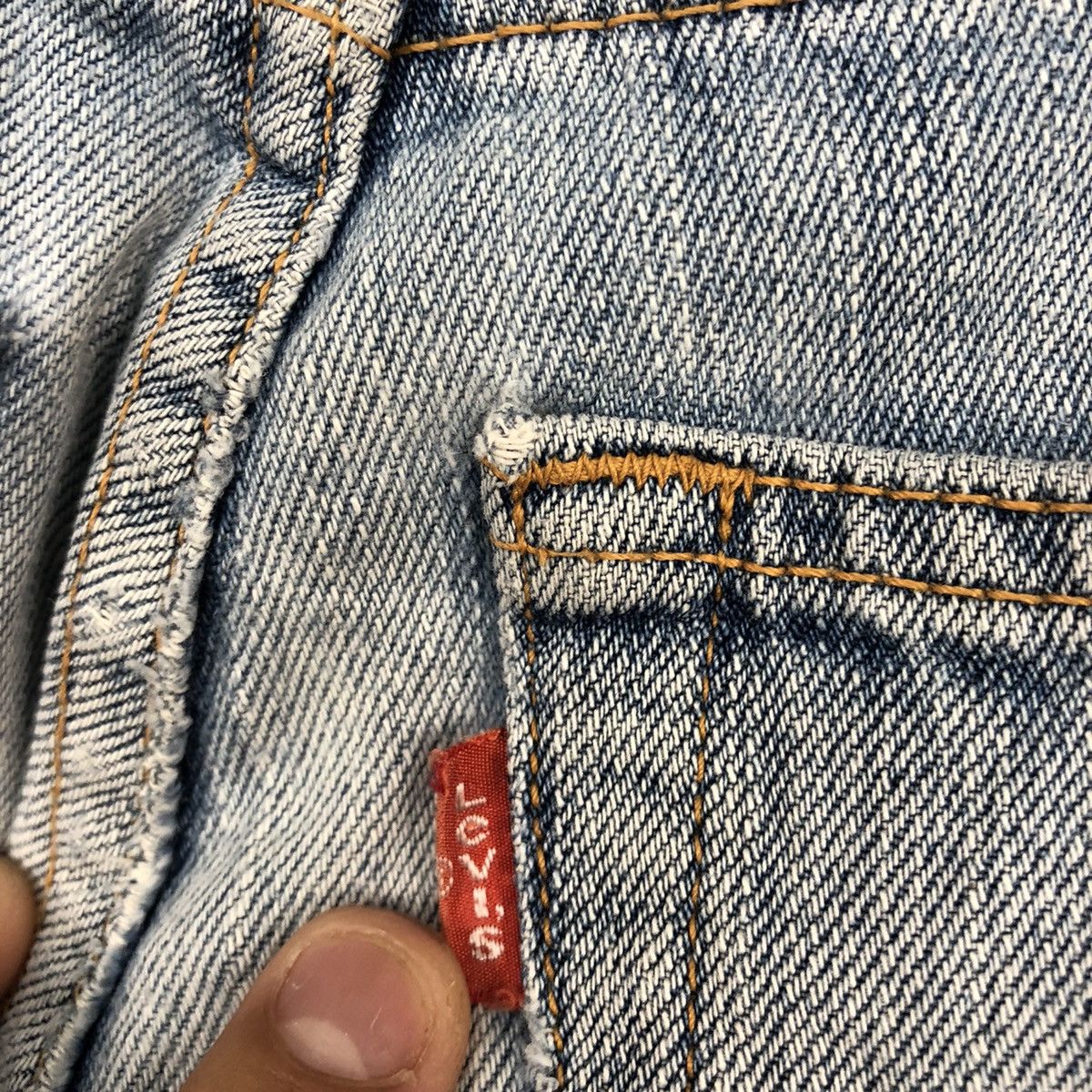 Levi's 533 Levis Strauss faded Blue Denim Jeans Pants #4581 Size US 29 - 12 Thumbnail
