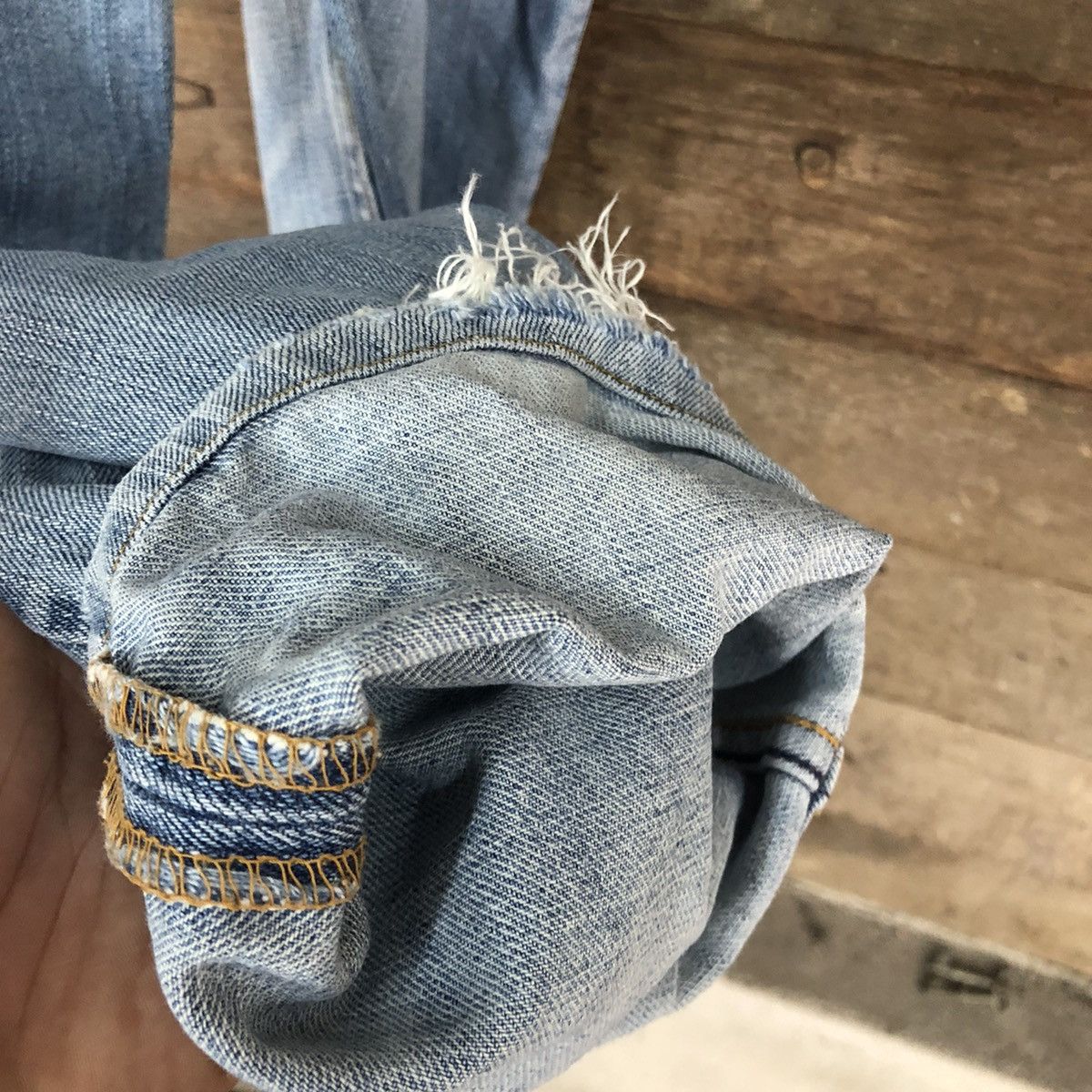 Levi's 533 Levis Strauss faded Blue Denim Jeans Pants #4581 Size US 29 - 14 Thumbnail
