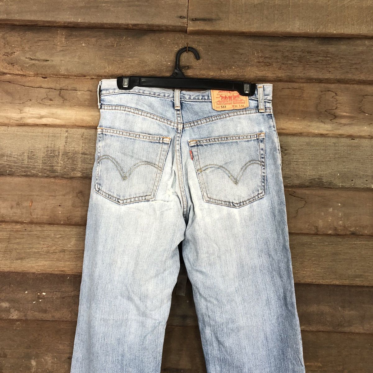 Levi's 533 Levis Strauss faded Blue Denim Jeans Pants #4581 Size US 29 - 10 Thumbnail