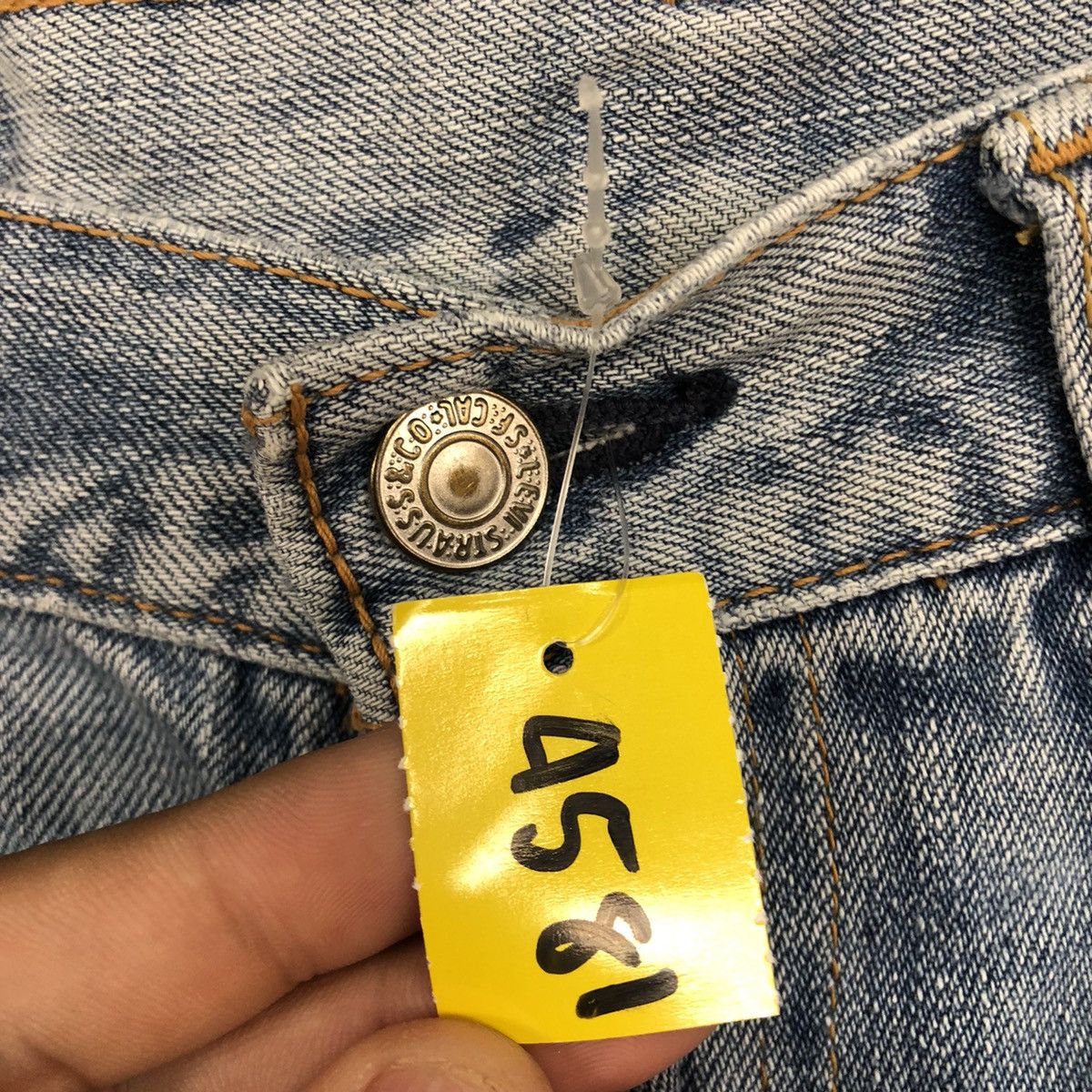 Levi's 533 Levis Strauss faded Blue Denim Jeans Pants #4581 Size US 29 - 5 Thumbnail