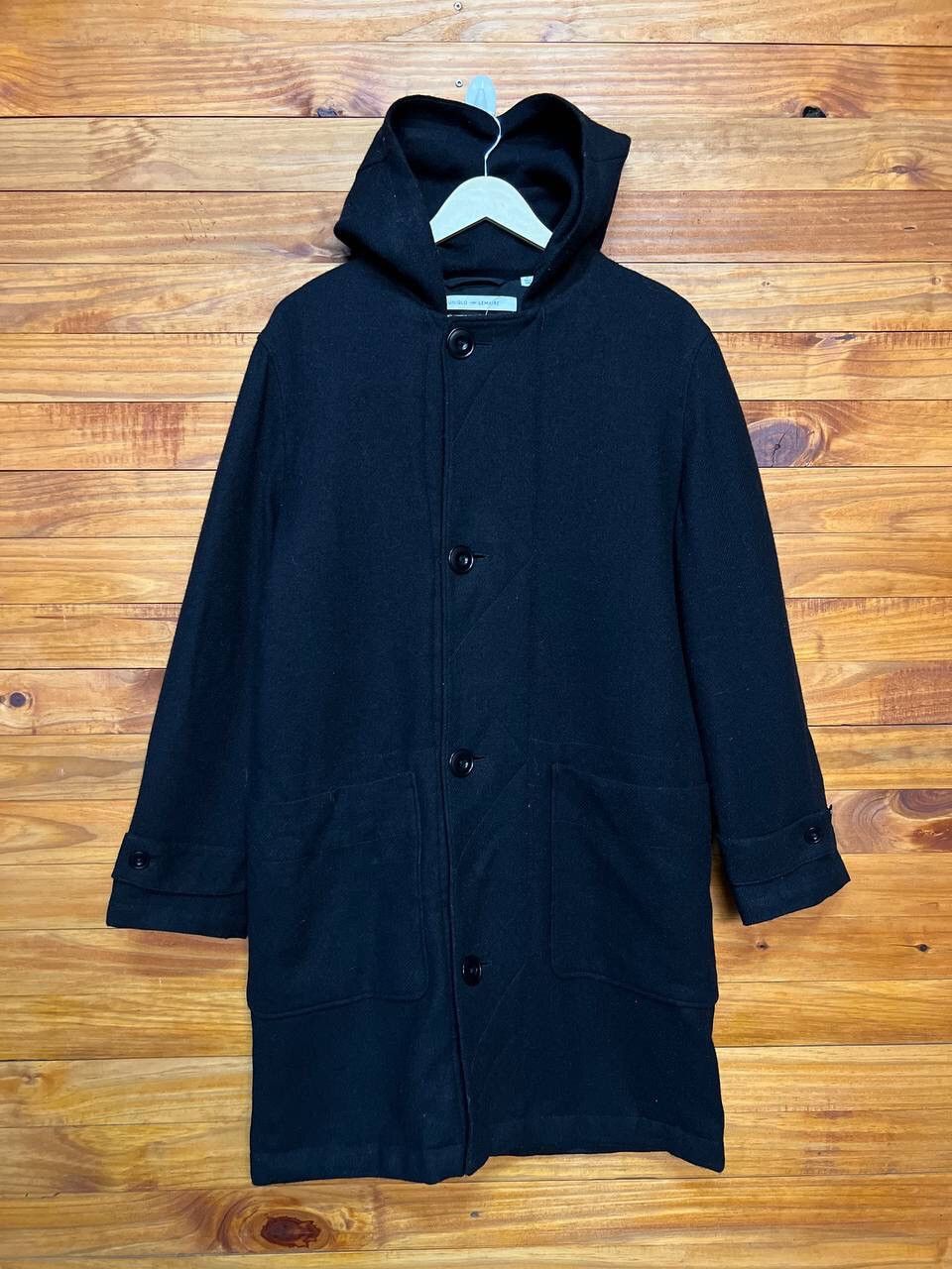 UNIQLO & LEMAIRE WOOL HOODIE LONG COAT