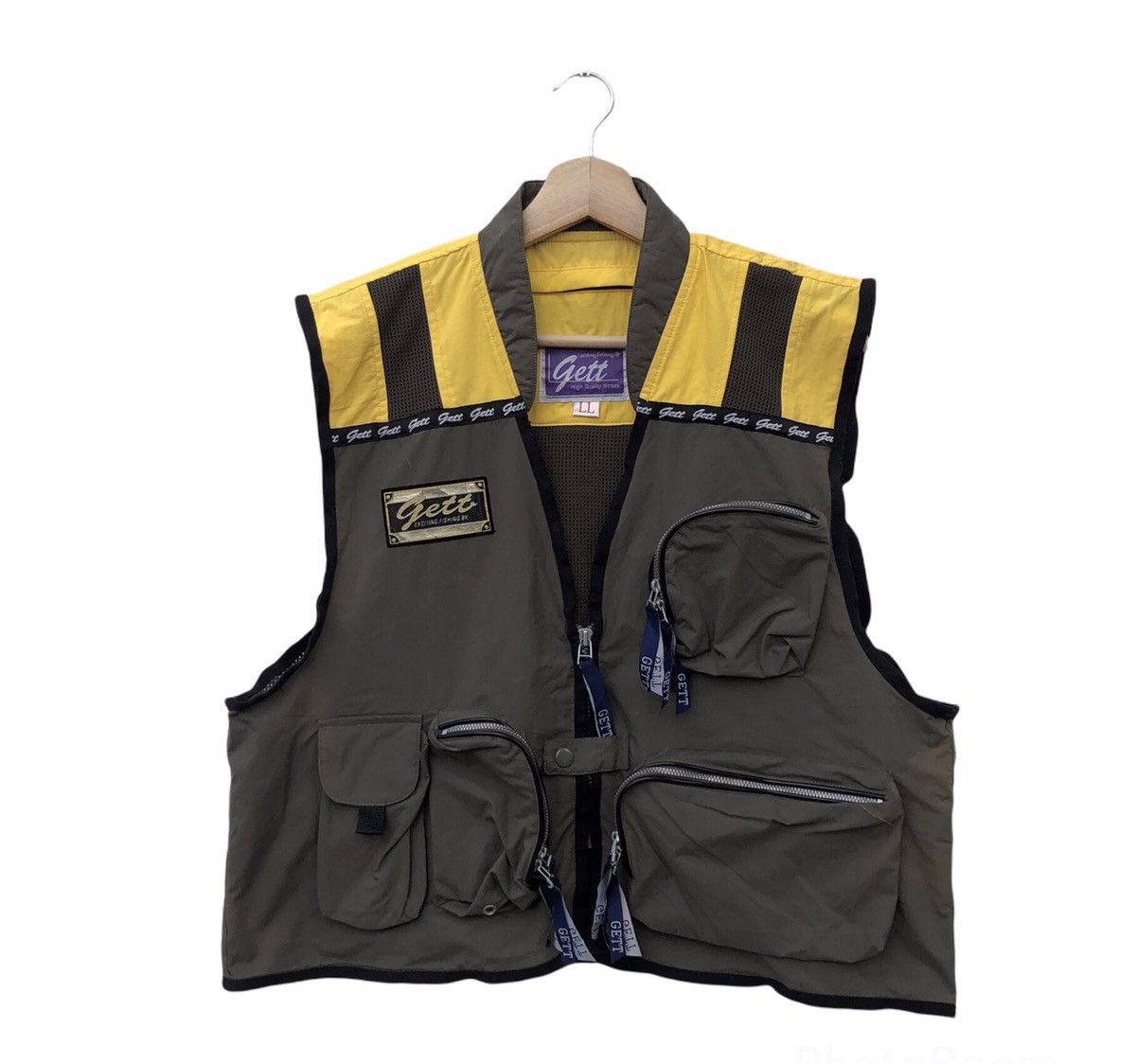 Japanese Brand VINTAGE GETT EXCITING FISHING BAY VEST UTILITY MULTI POCKET Size US L / EU 52-54 / 3 - 1 Thumbnail