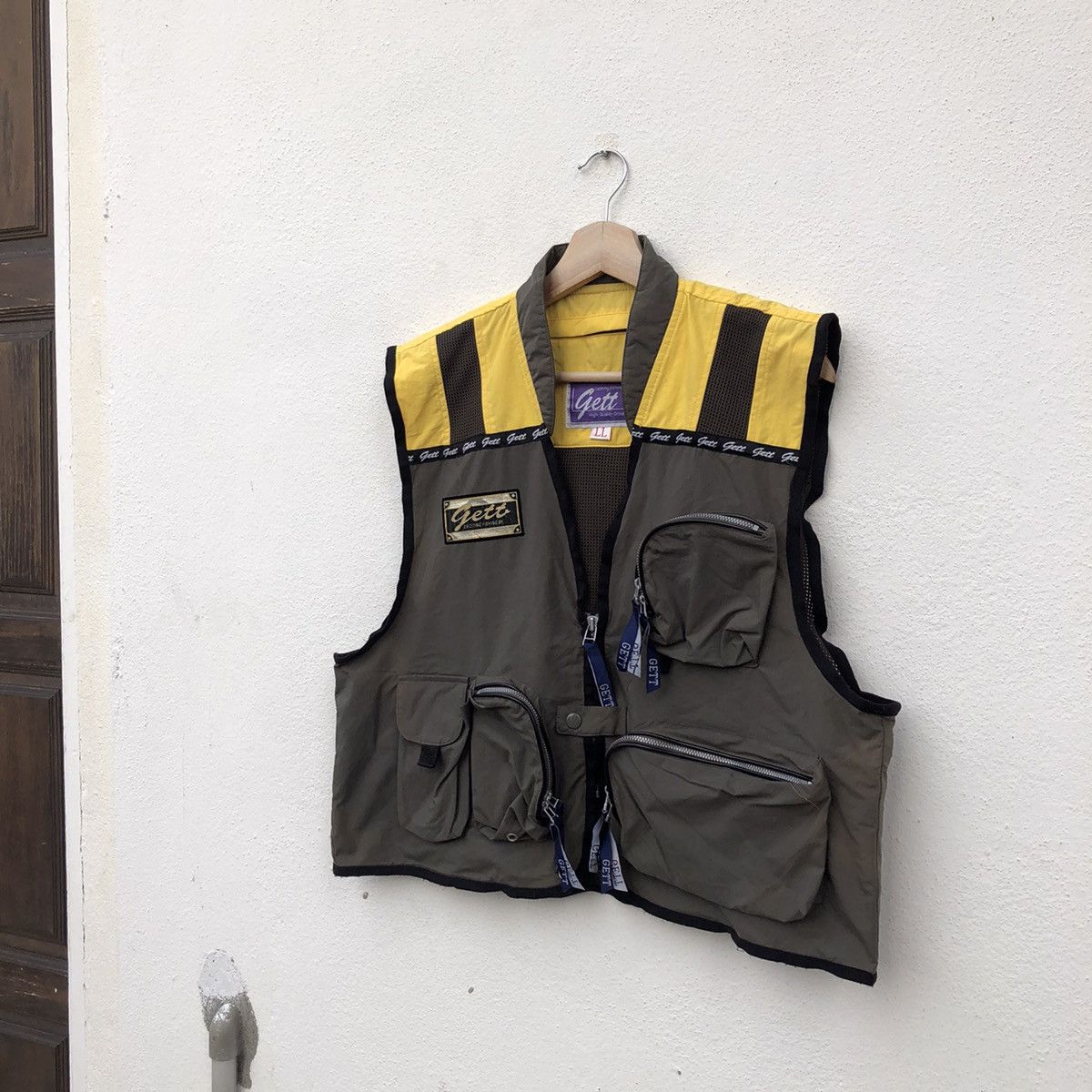 Japanese Brand VINTAGE GETT EXCITING FISHING BAY VEST UTILITY MULTI POCKET Size US L / EU 52-54 / 3 - 2 Thumbnail