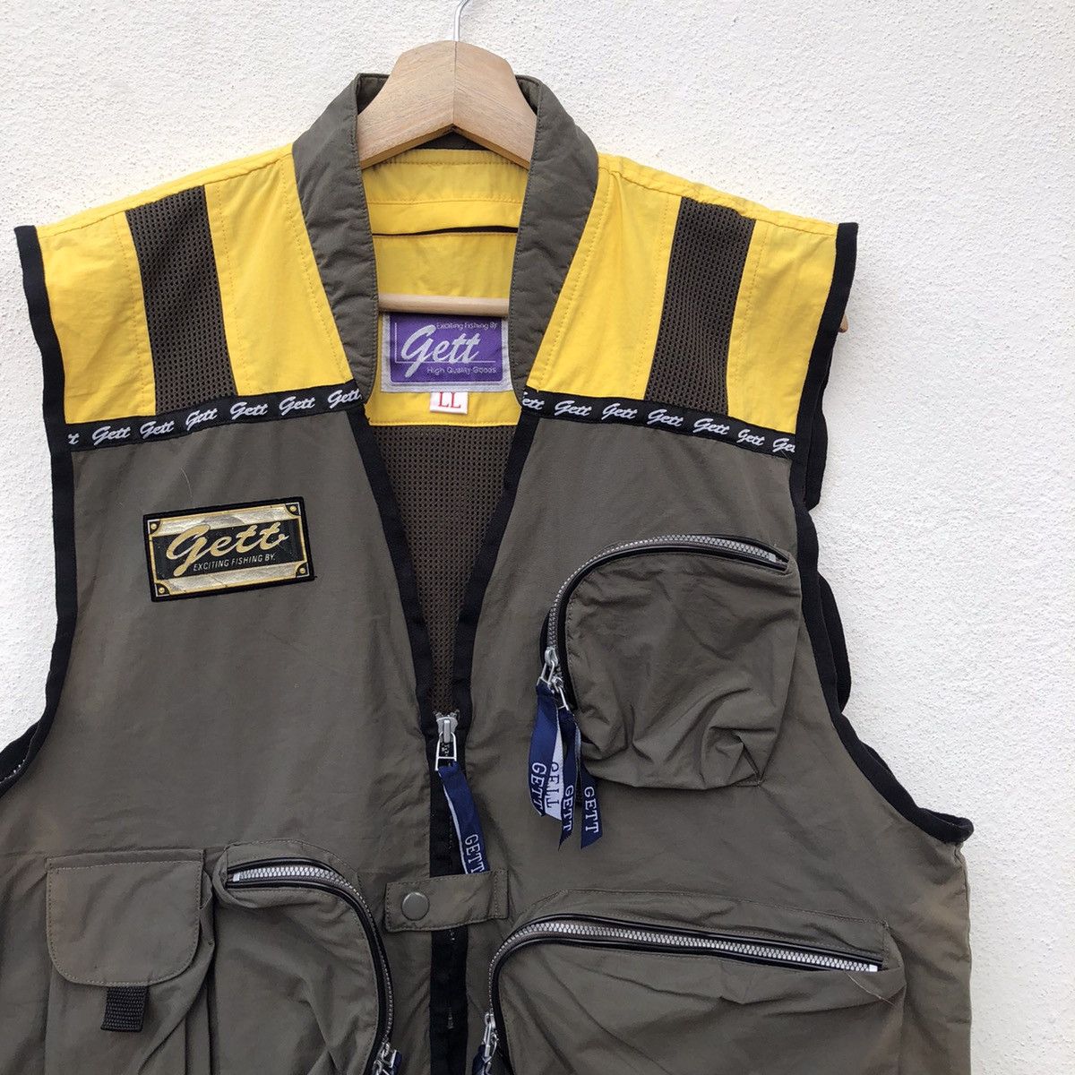 Japanese Brand VINTAGE GETT EXCITING FISHING BAY VEST UTILITY MULTI POCKET Size US L / EU 52-54 / 3 - 3 Thumbnail