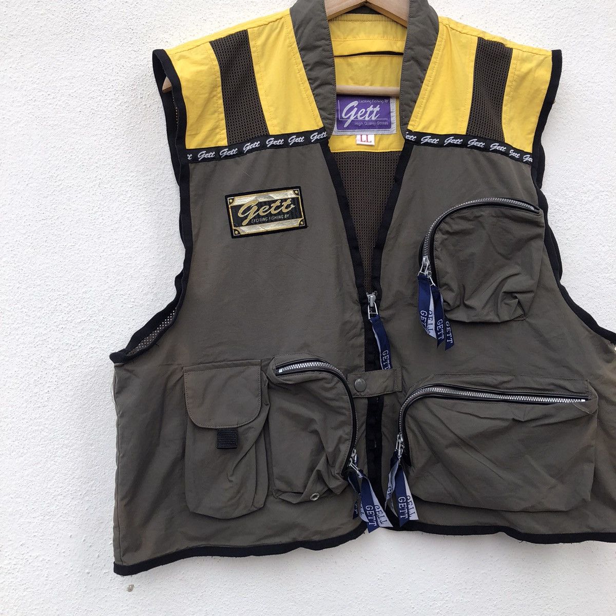 Japanese Brand VINTAGE GETT EXCITING FISHING BAY VEST UTILITY MULTI POCKET Size US L / EU 52-54 / 3 - 5 Thumbnail