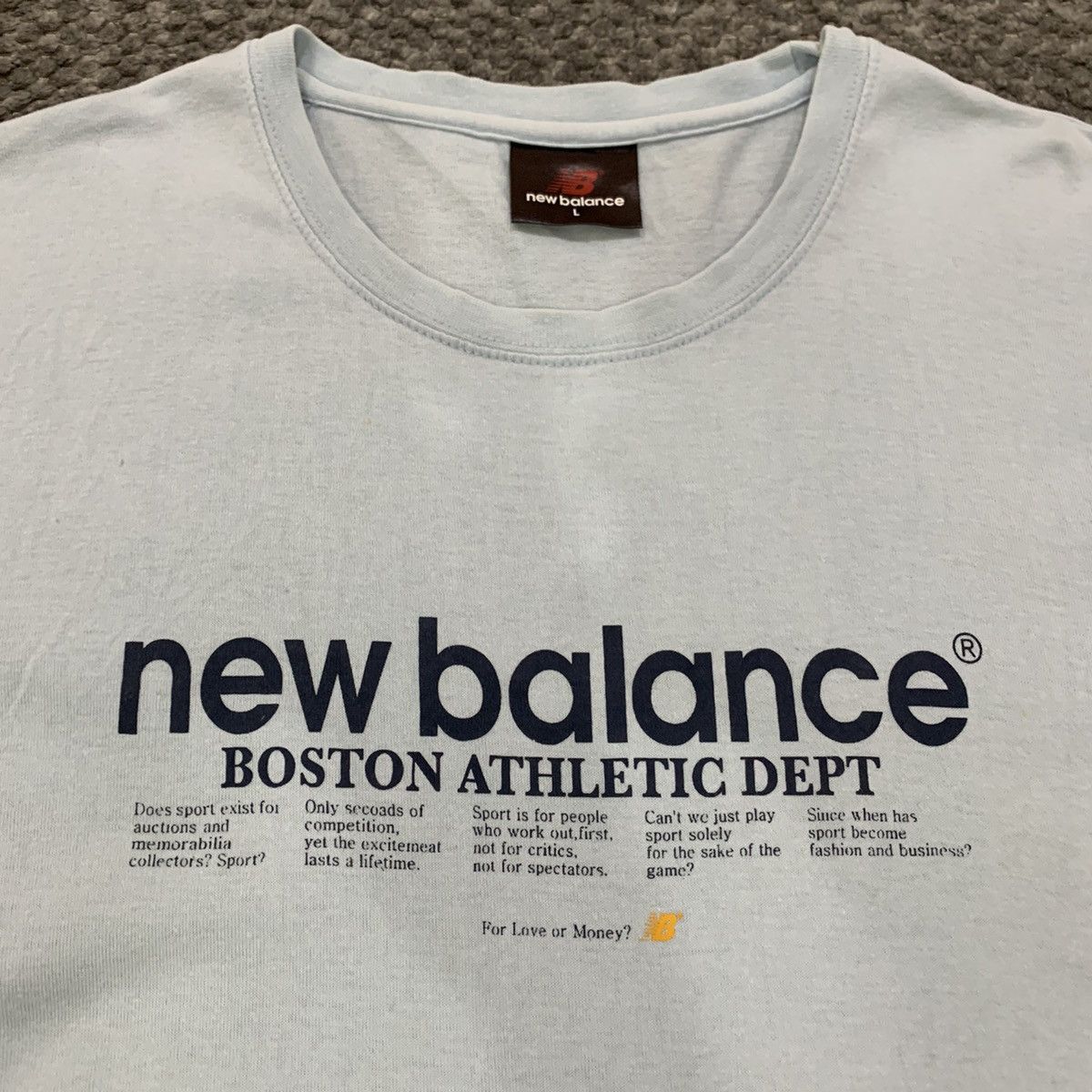 New Balance NEW BALANCE Vintag 90s Authentic Boston Athletic Dept Shirt Size US M / EU 48-50 / 2 - 3 Thumbnail