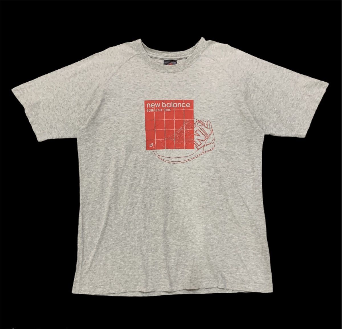 New Balance × USA Olympics NEW BALANCE Vintage 90s Sneaker Biglogo Streetwear TShirt Size US L / EU 52-54 / 3 - 1 Thumbnail