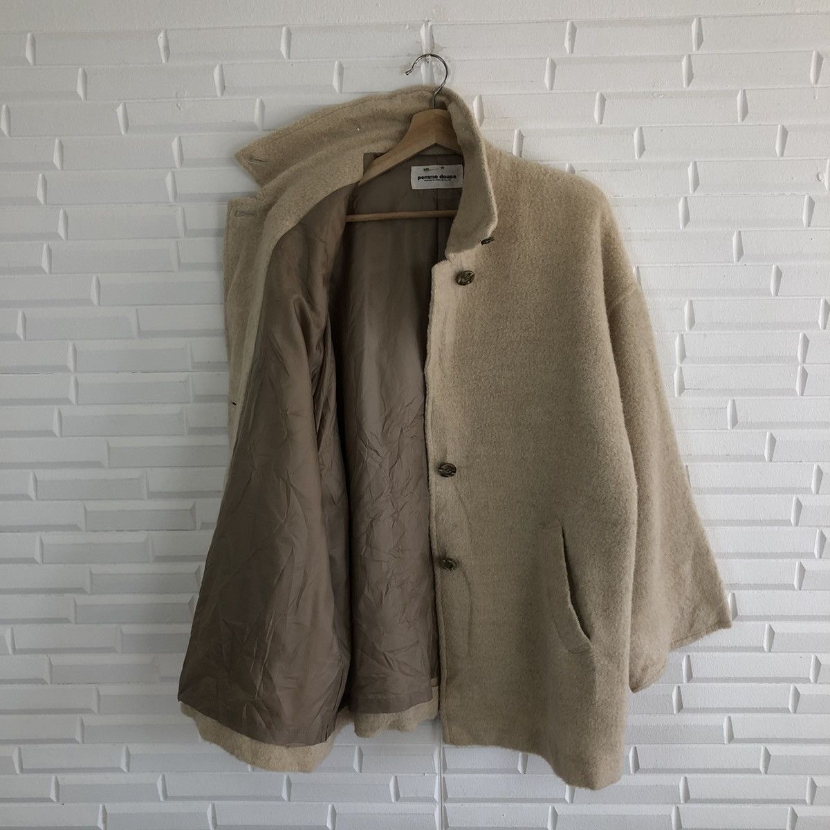 Japanese Brand VINTAGE POMME DOUCE LONG JACKET DOUBLE BREAST Size US L / EU 52-54 / 3 - 12 Thumbnail