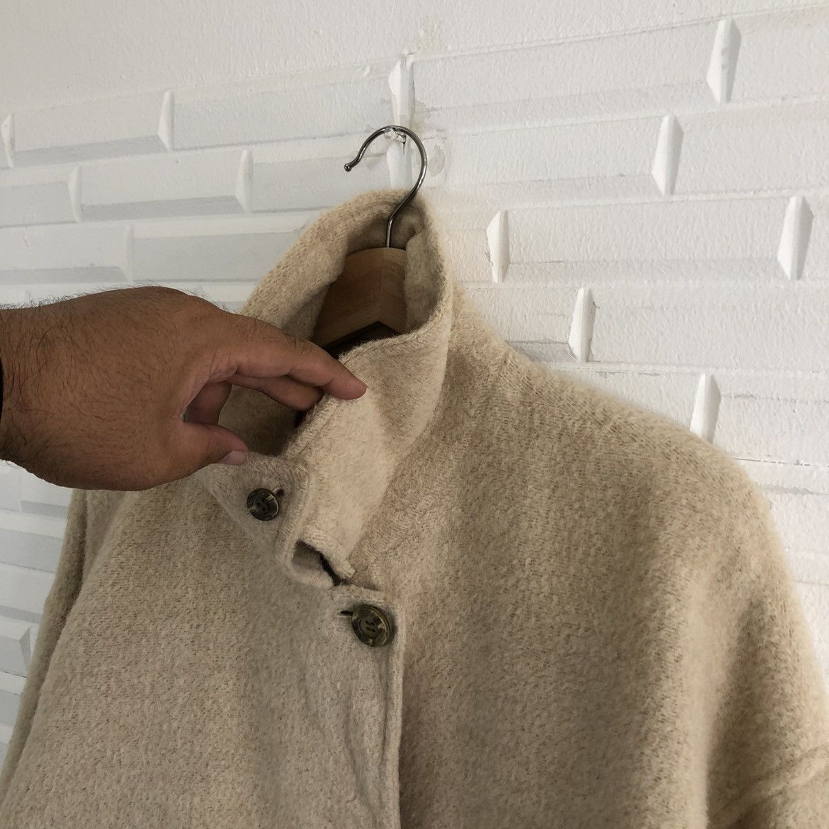 Japanese Brand VINTAGE POMME DOUCE LONG JACKET DOUBLE BREAST Size US L / EU 52-54 / 3 - 11 Thumbnail