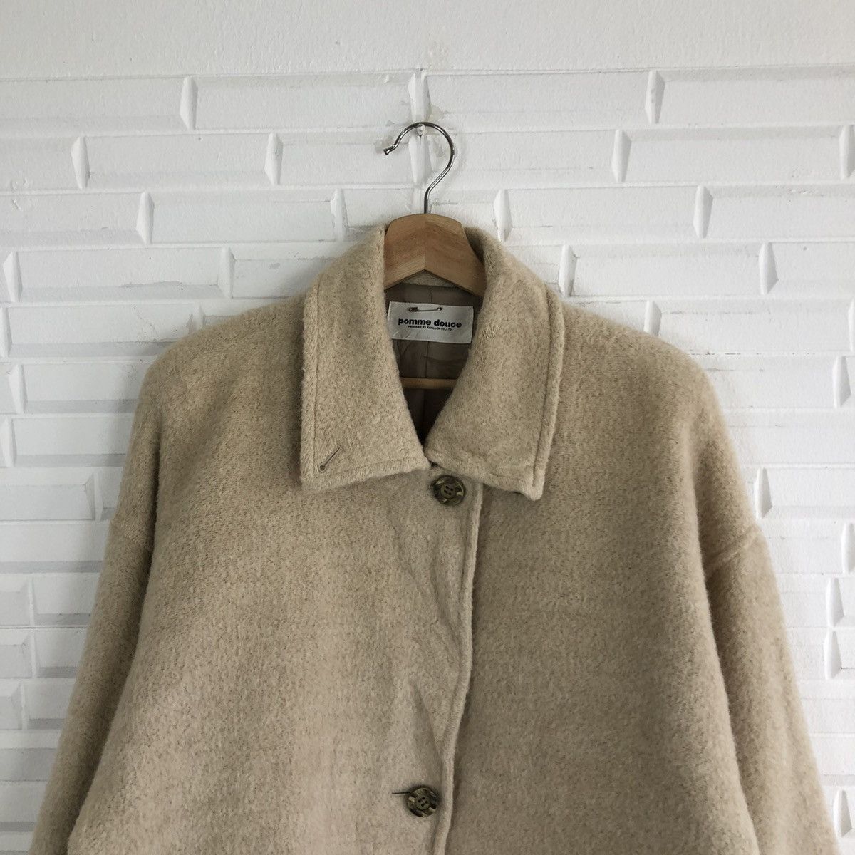Japanese Brand VINTAGE POMME DOUCE LONG JACKET DOUBLE BREAST Size US L / EU 52-54 / 3 - 2 Thumbnail
