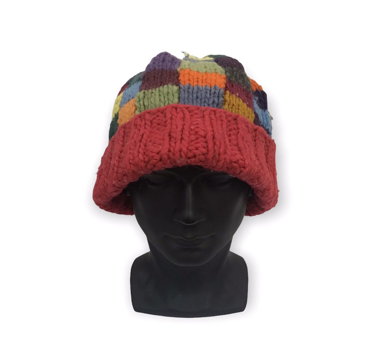 Japanese Brand Japanese Brand Ekeko Multicolour Knit Beanie Hat Size ONE SIZE - 1 Thumbnail