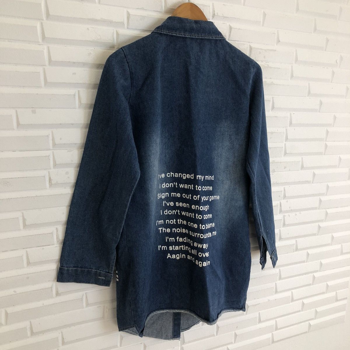 Japanese Brand VINTAGE RINMOO DENIM LIGHT JACKET BIG LOGO STREETWEAR STYLE Size US M / EU 48-50 / 2 - 9 Thumbnail