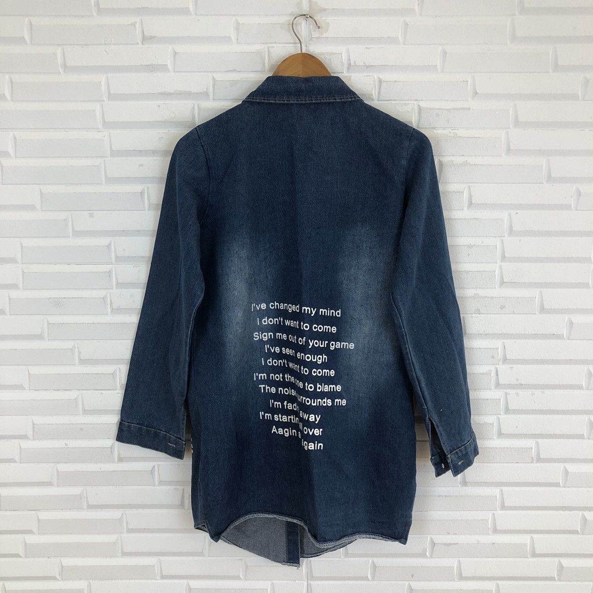 Japanese Brand VINTAGE RINMOO DENIM LIGHT JACKET BIG LOGO STREETWEAR STYLE Size US M / EU 48-50 / 2 - 8 Thumbnail