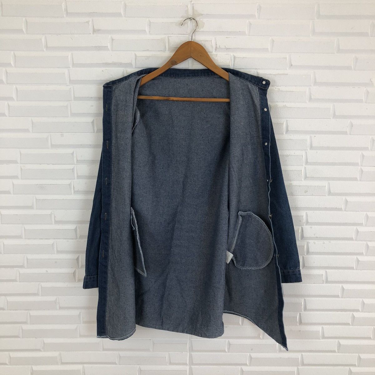 Japanese Brand VINTAGE RINMOO DENIM LIGHT JACKET BIG LOGO STREETWEAR STYLE Size US M / EU 48-50 / 2 - 12 Thumbnail
