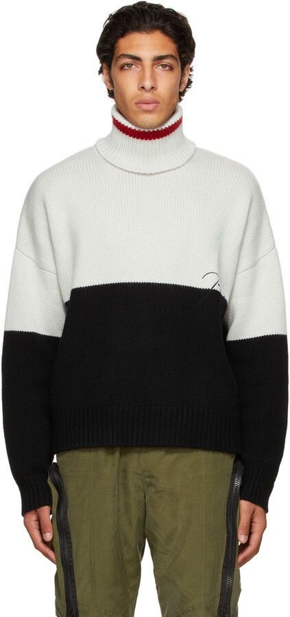 Rhude Rhude Color Block Wool / Cashmere Turtleneck Size US L / EU 52-54 / 3 - 1 Thumbnail