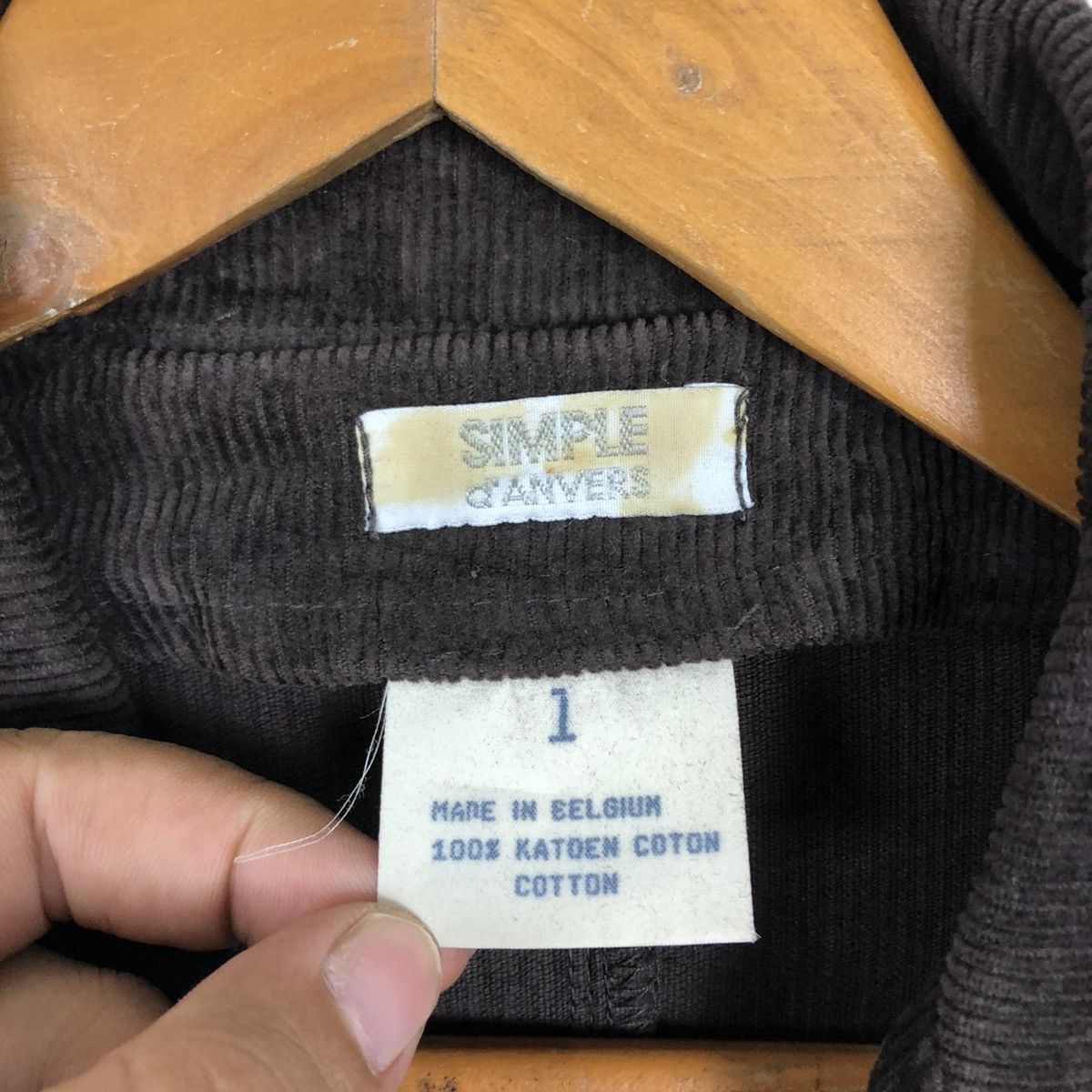 Japanese Brand SAMPLE D'ANVERS CORDUROY JACKET MADE IN BELGIUM Size US S / EU 44-46 / 1 - 5 Thumbnail