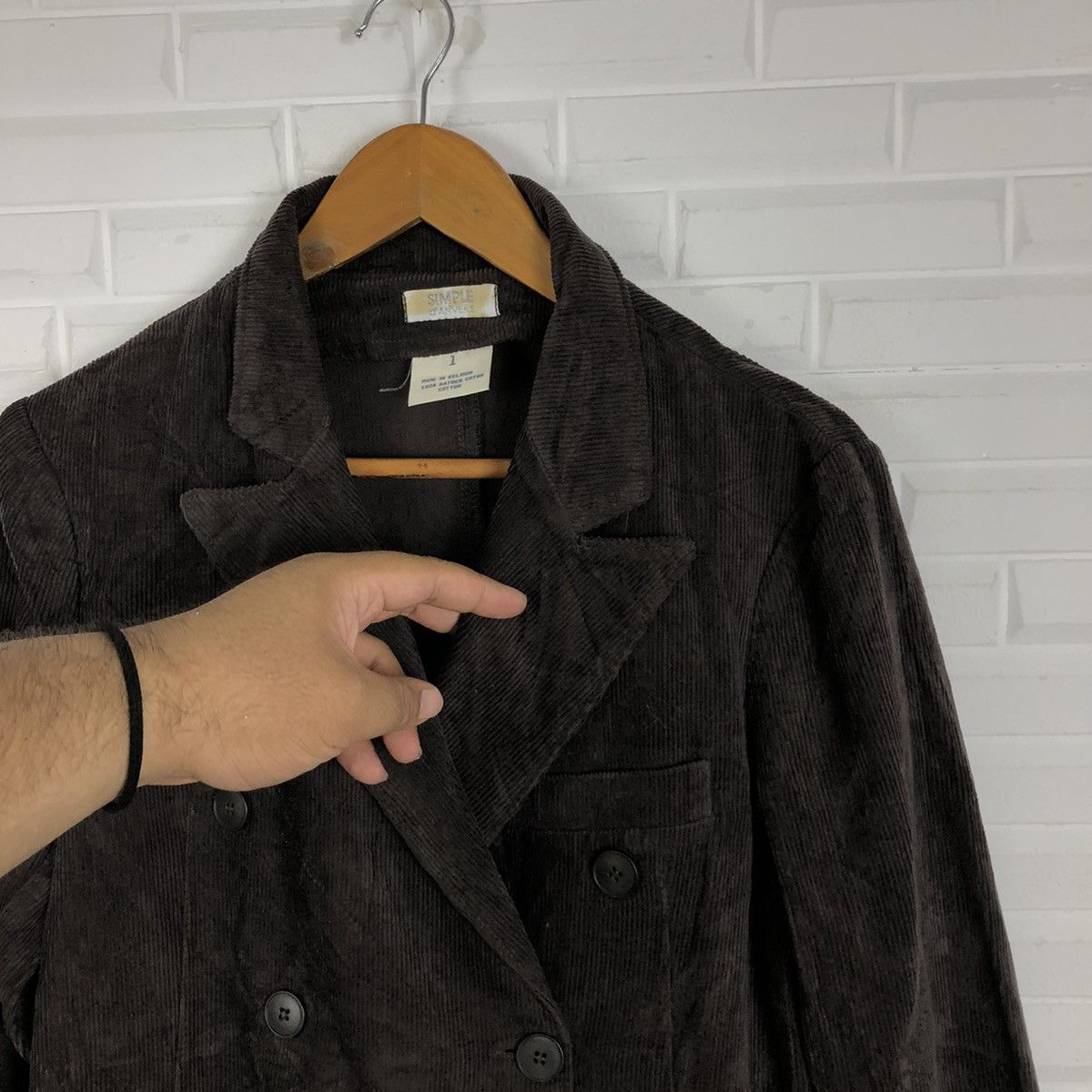 Japanese Brand SAMPLE D'ANVERS CORDUROY JACKET MADE IN BELGIUM Size US S / EU 44-46 / 1 - 4 Thumbnail