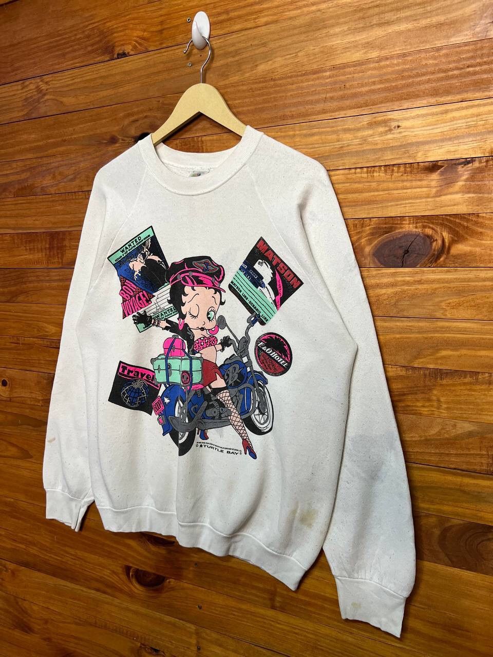Cartoon Network × Vintage VINTAGE BETTY BOOP ©️1993 TURTLE BAY SWEATSHIRT Size US L / EU 52-54 / 3 - 4 Thumbnail