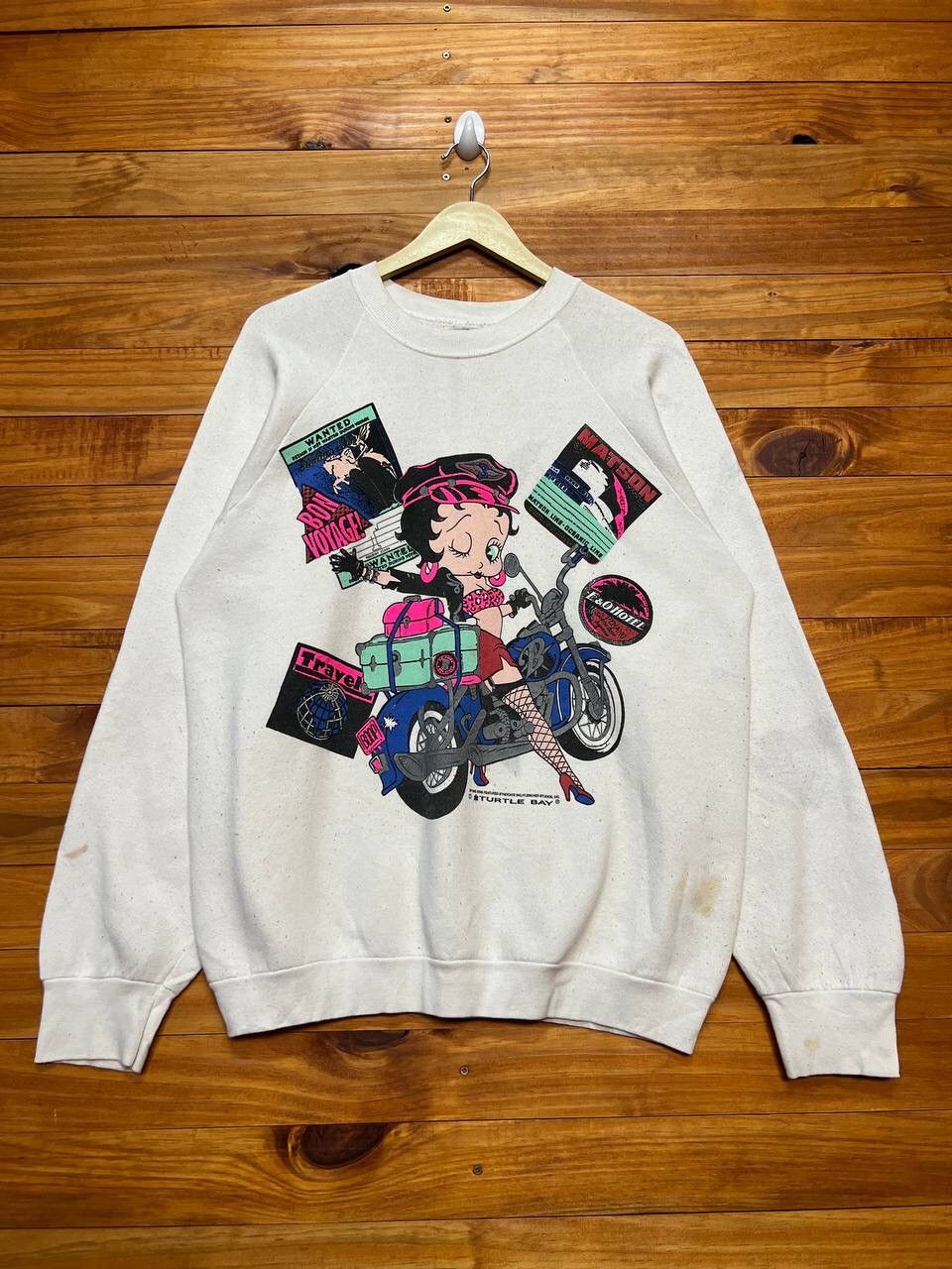 Cartoon Network × Vintage VINTAGE BETTY BOOP ©️1993 TURTLE BAY SWEATSHIRT Size US L / EU 52-54 / 3 - 1 Thumbnail