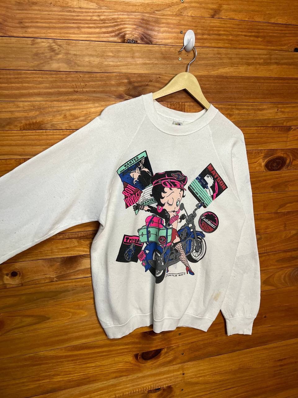 Cartoon Network × Vintage VINTAGE BETTY BOOP ©️1993 TURTLE BAY SWEATSHIRT Size US L / EU 52-54 / 3 - 6 Thumbnail