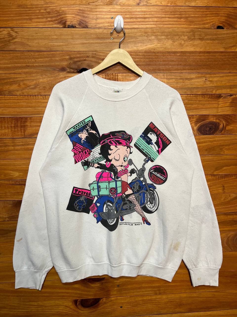 Cartoon Network × Vintage VINTAGE BETTY BOOP ©️1993 TURTLE BAY SWEATSHIRT Size US L / EU 52-54 / 3 - 2 Thumbnail