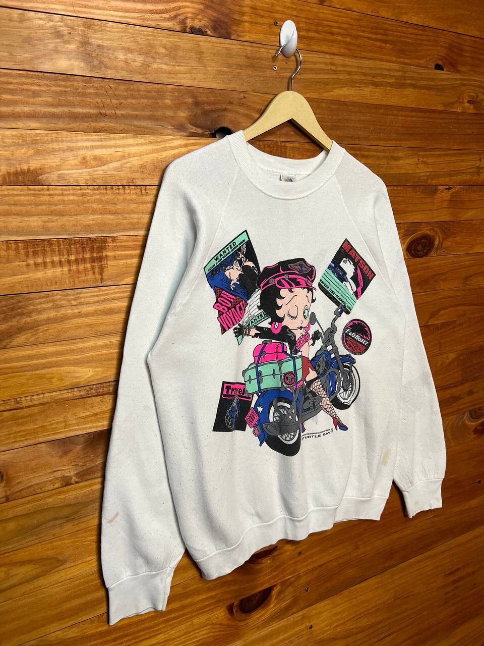 Cartoon Network × Vintage VINTAGE BETTY BOOP ©️1993 TURTLE BAY SWEATSHIRT Size US L / EU 52-54 / 3 - 3 Thumbnail