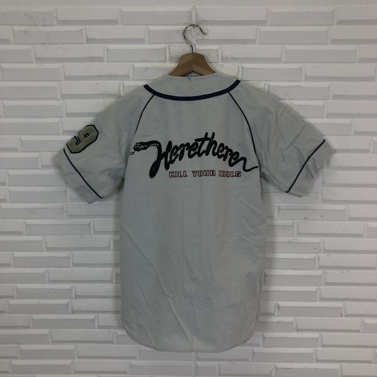 Japanese Brand HERETHERE SHORT SLEEVE SHIRT BIG LOGO PUNK STYLE DESIGN Size US M / EU 48-50 / 2 - 6 Thumbnail