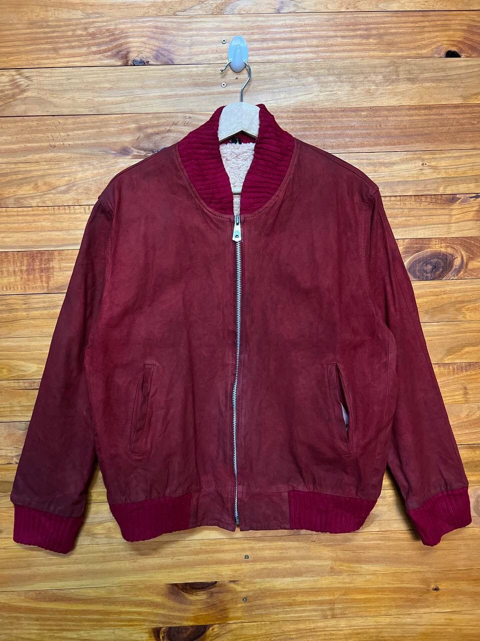 Leather VINTAGE FLEECE LINED LEATHER JACKET Size US L / EU 52-54 / 3 - 1 Thumbnail