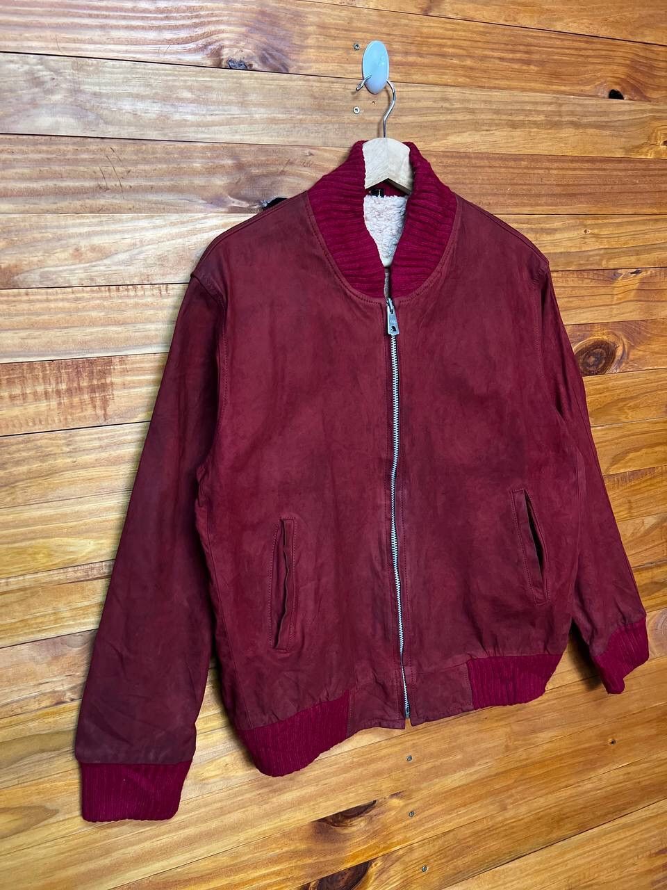 Leather VINTAGE FLEECE LINED LEATHER JACKET Size US L / EU 52-54 / 3 - 2 Thumbnail