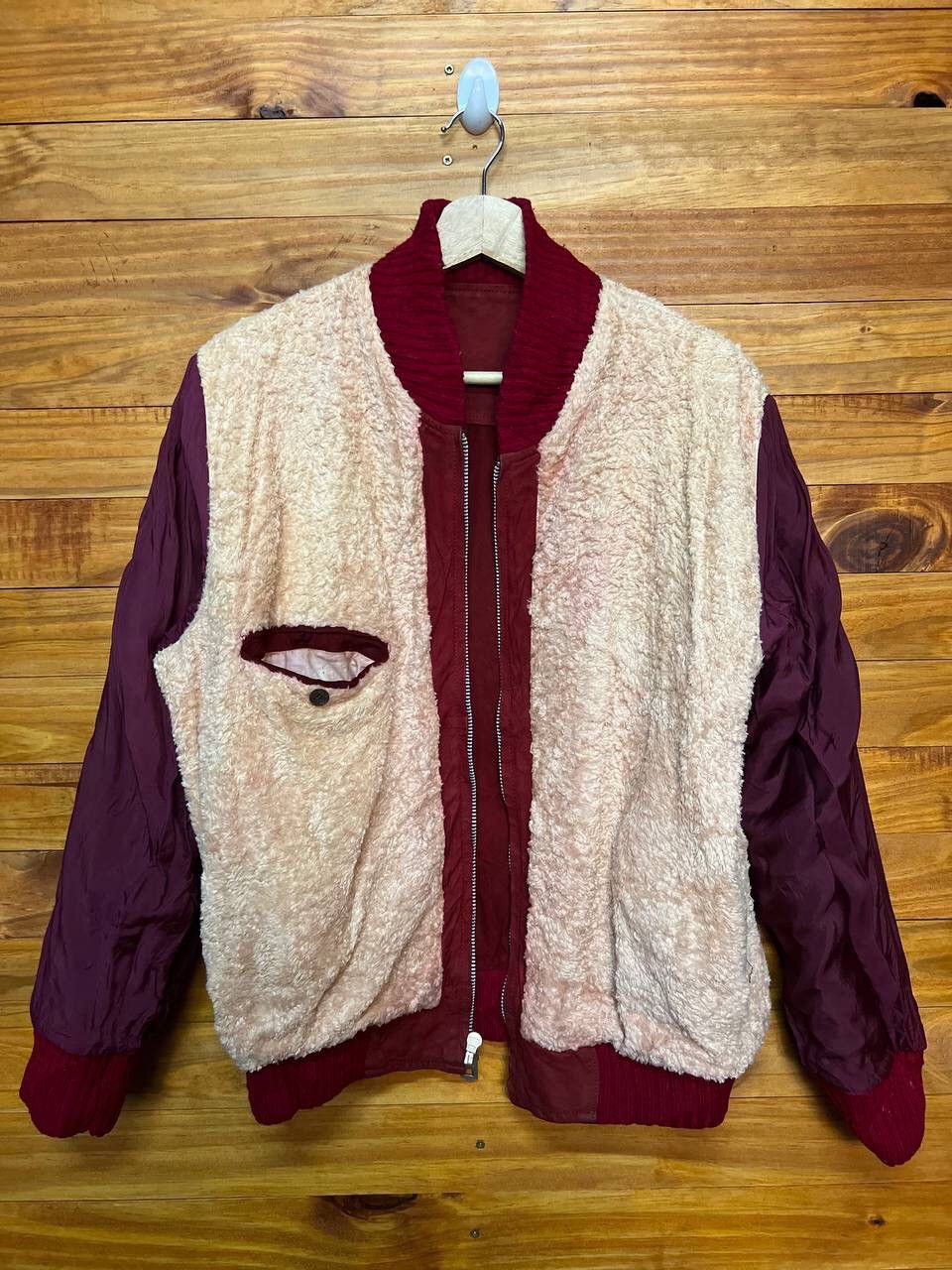 Leather VINTAGE FLEECE LINED LEATHER JACKET Size US L / EU 52-54 / 3 - 11 Thumbnail