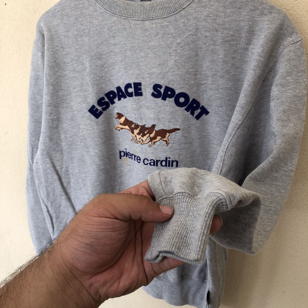 Japanese Brand SWEATSHIRT BIG LOGO EMBROIDERED ESCAPE SPORT PIERRE CARDIN Size US M / EU 48-50 / 2 - 5 Thumbnail