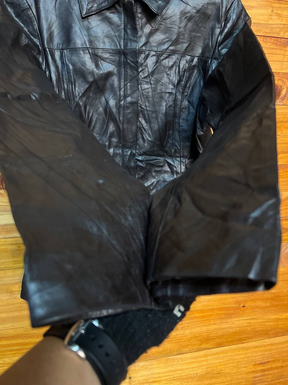 Leather VINTAGE ZIP UP LEATHER JACKET Size US S / EU 44-46 / 1 - 5 Thumbnail