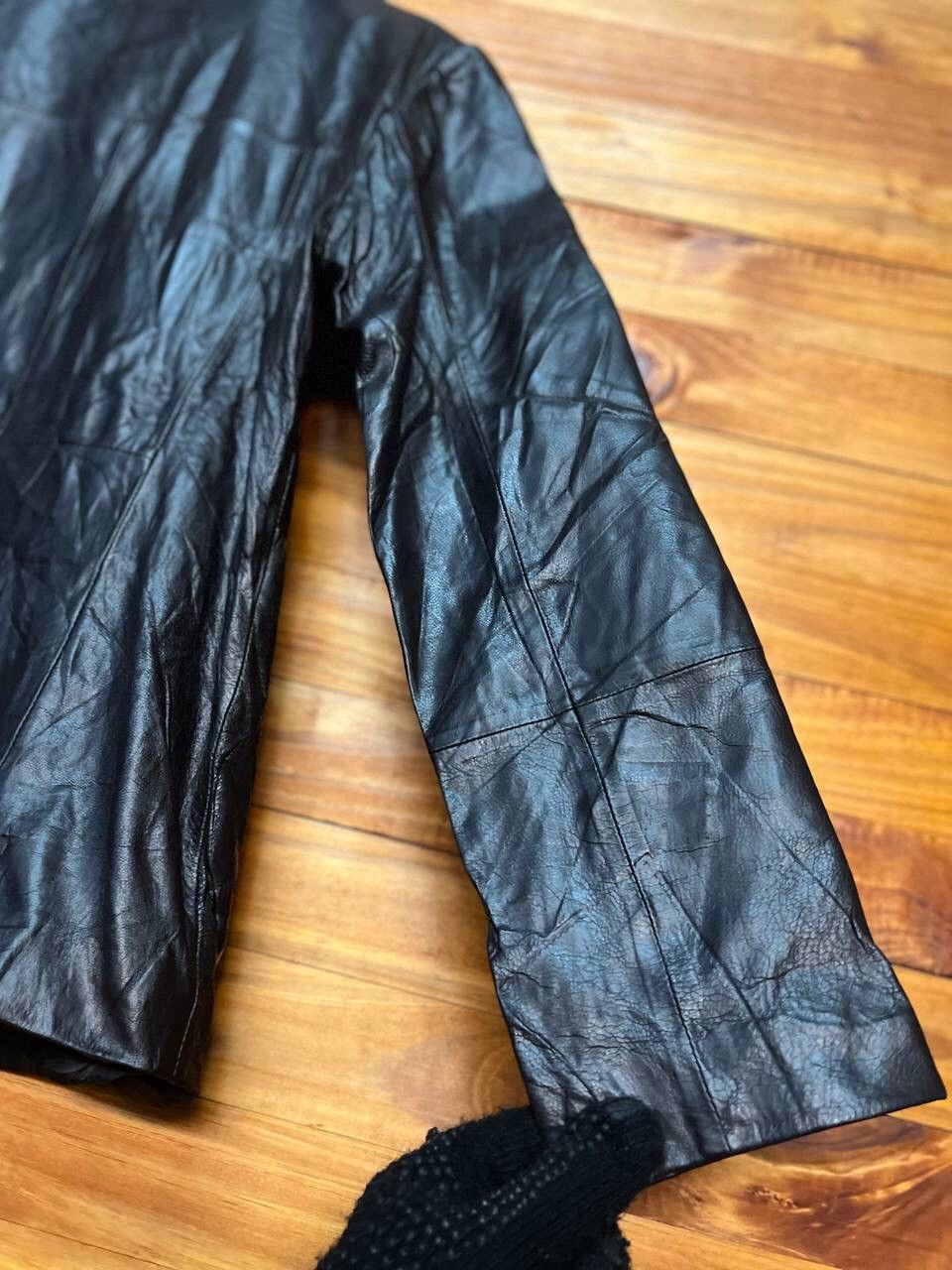 Leather VINTAGE ZIP UP LEATHER JACKET Size US S / EU 44-46 / 1 - 10 Thumbnail