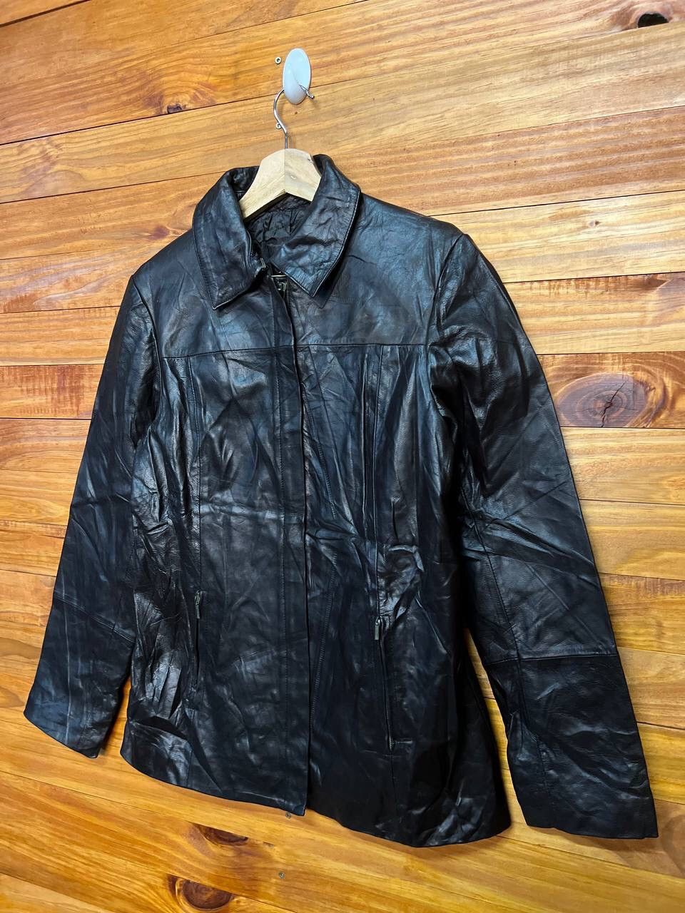 Leather VINTAGE ZIP UP LEATHER JACKET Size US S / EU 44-46 / 1 - 3 Thumbnail