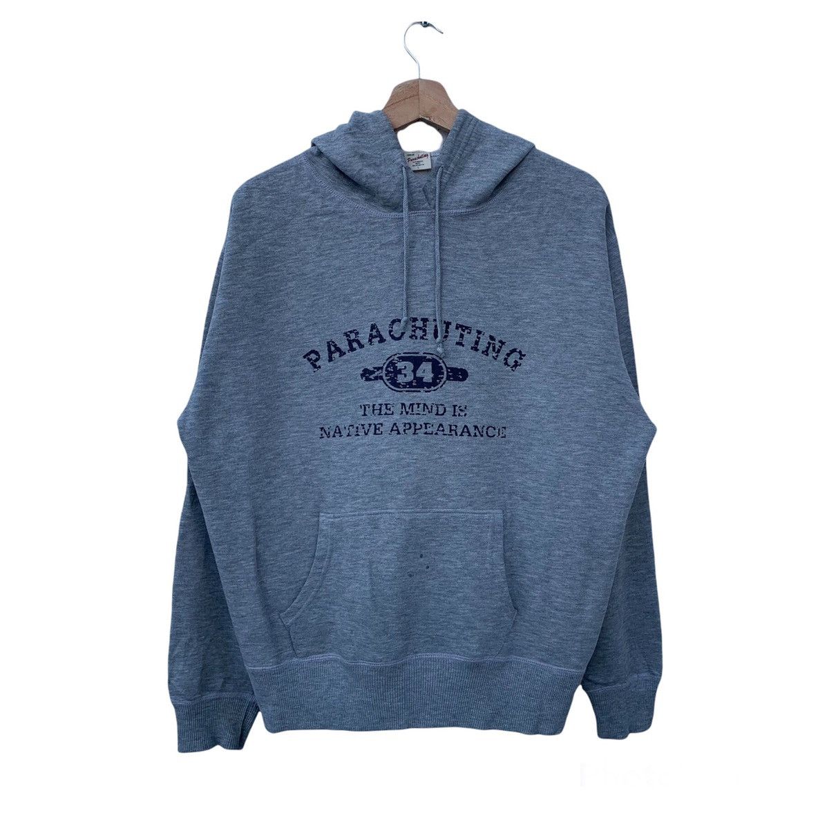 Japanese Brand VINTAGE PARACHUTING HOODIE BIG LOGO RARE DESIGN Size US L / EU 52-54 / 3 - 1 Thumbnail