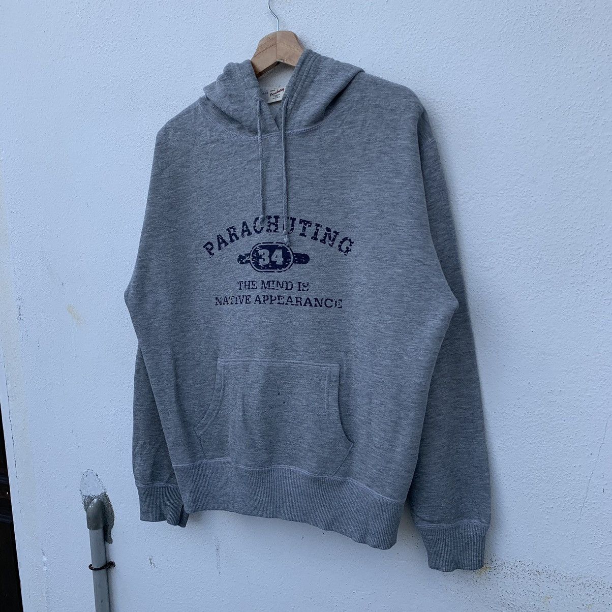 Japanese Brand VINTAGE PARACHUTING HOODIE BIG LOGO RARE DESIGN Size US L / EU 52-54 / 3 - 2 Thumbnail
