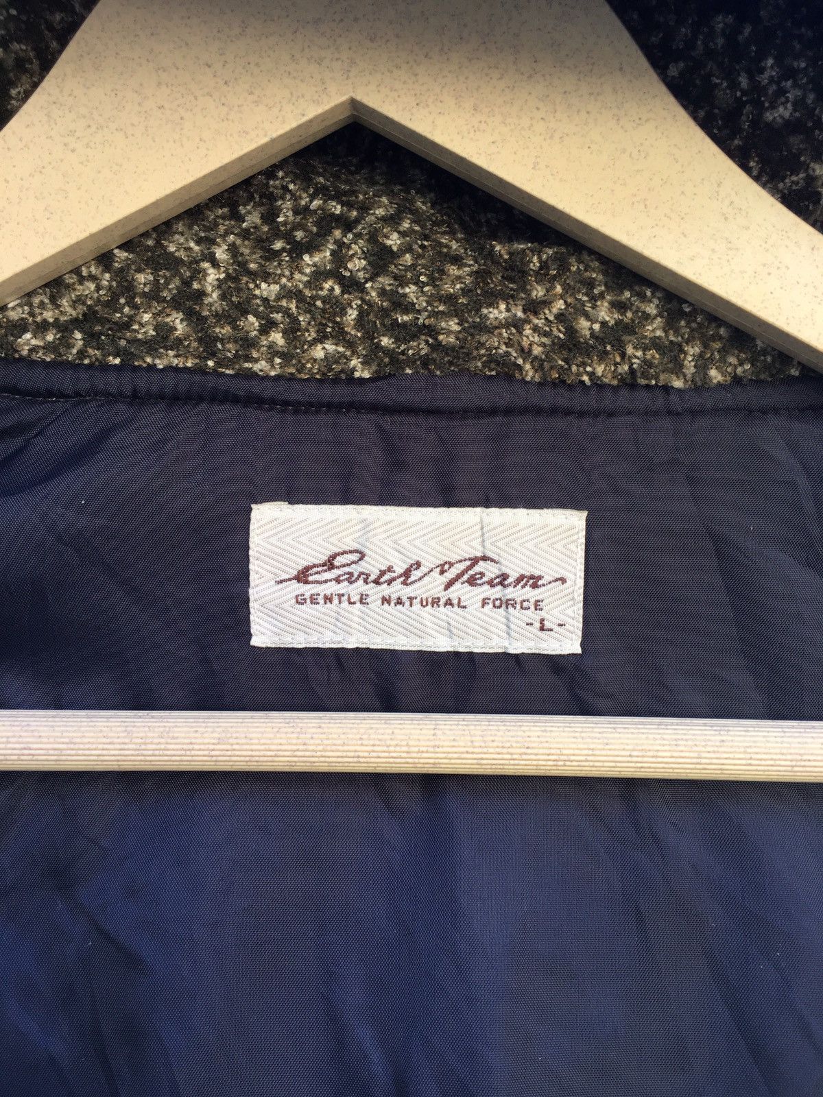 Japanese Brand EARTH TEAM GENTLE NATURAL FORCE FLEECE HOODED JACKET Size US L / EU 52-54 / 3 - 10 Thumbnail