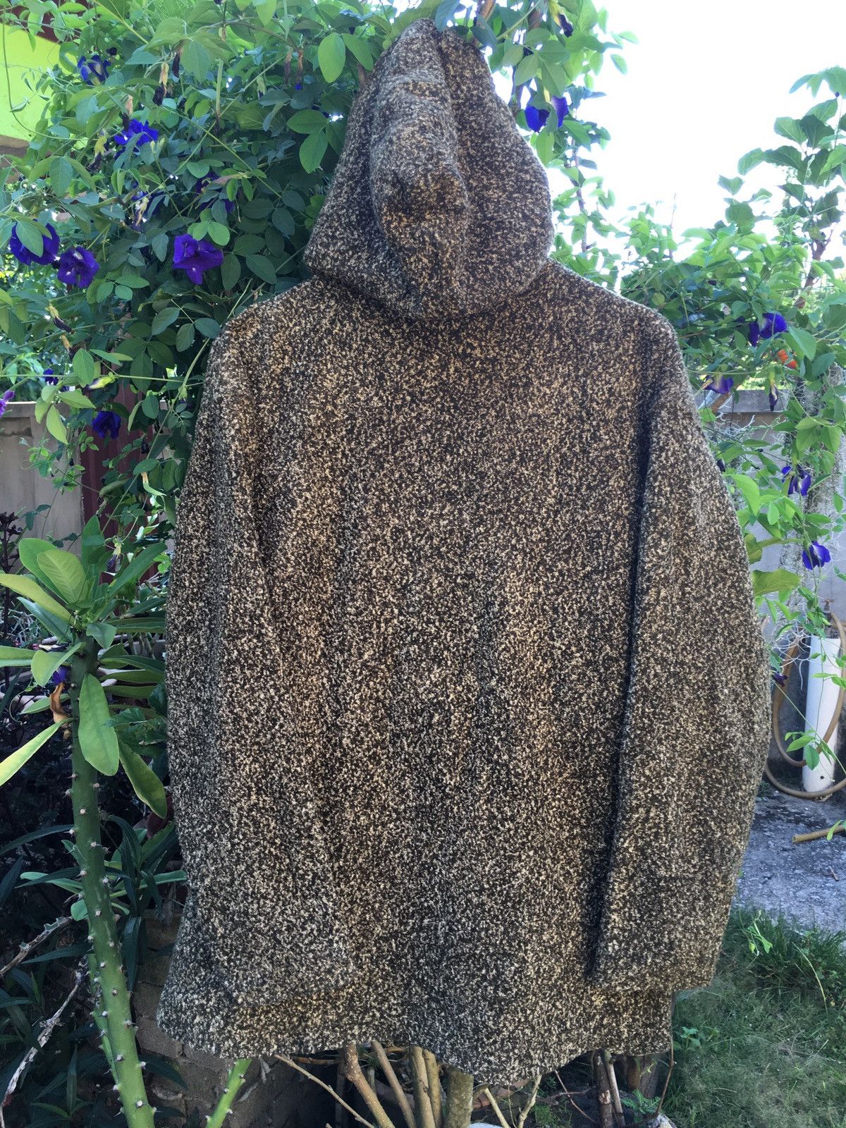 Japanese Brand EARTH TEAM GENTLE NATURAL FORCE FLEECE HOODED JACKET Size US L / EU 52-54 / 3 - 4 Thumbnail