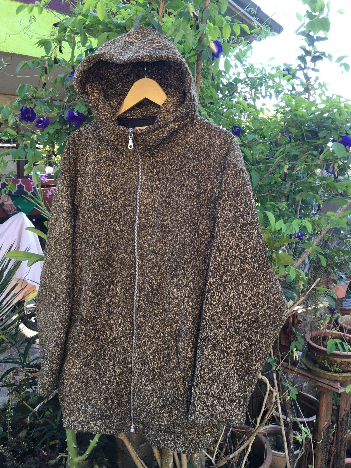Japanese Brand EARTH TEAM GENTLE NATURAL FORCE FLEECE HOODED JACKET Size US L / EU 52-54 / 3 - 3 Thumbnail