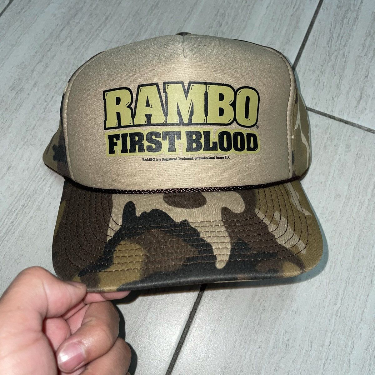 Rambo First Blood Camo Trucker Hat Snapback