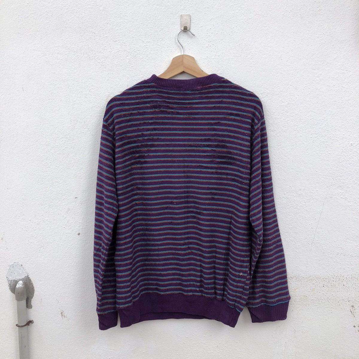 Japanese Brand STRIPE SWEATSHIRT VINTAGE CHECKMATE NICE DESIGN Size US M / EU 48-50 / 2 - 5 Thumbnail
