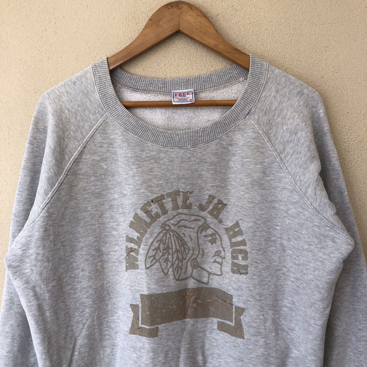 Japanese Brand VINTAGE WILMETTE JH. HIGH BIG LOGO SWEATSHIRT Size US M / EU 48-50 / 2 - 3 Thumbnail