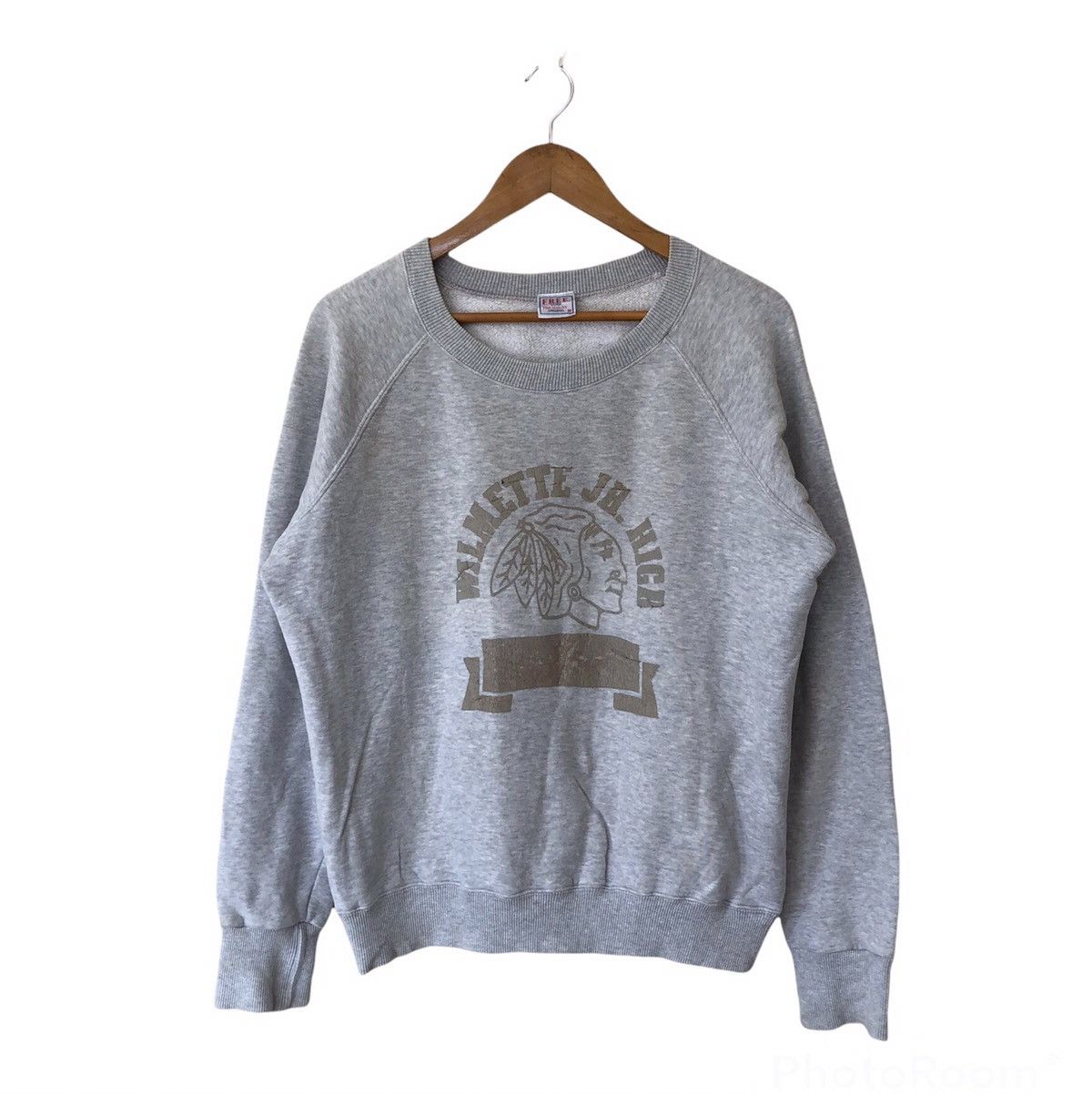 VINTAGE WILMETTE JH. HIGH BIG LOGO SWEATSHIRT