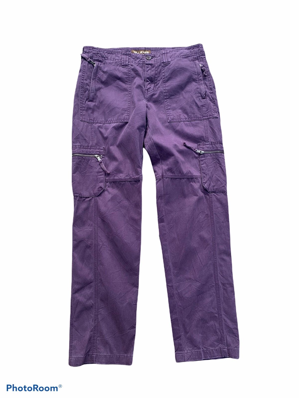 Japanese Brand Tbj jeans tactical multipocket cargo pants Size US 31 - 1 Thumbnail